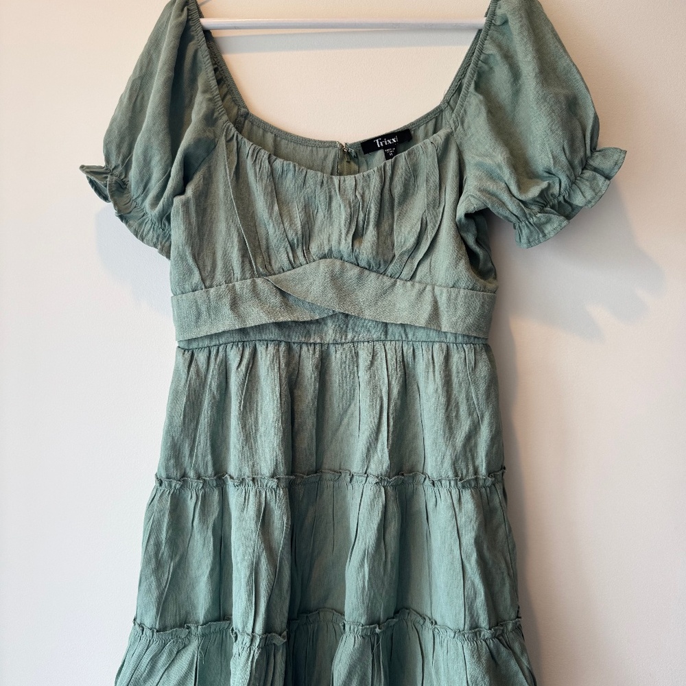 Trixxi Green Dress